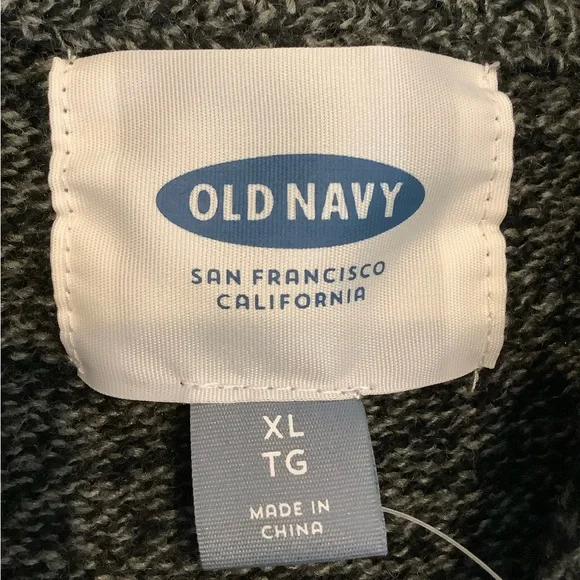 NWT Old Navy Dark Gray Wool Blend Sweater, XL Unisex - Picture 3 of 7